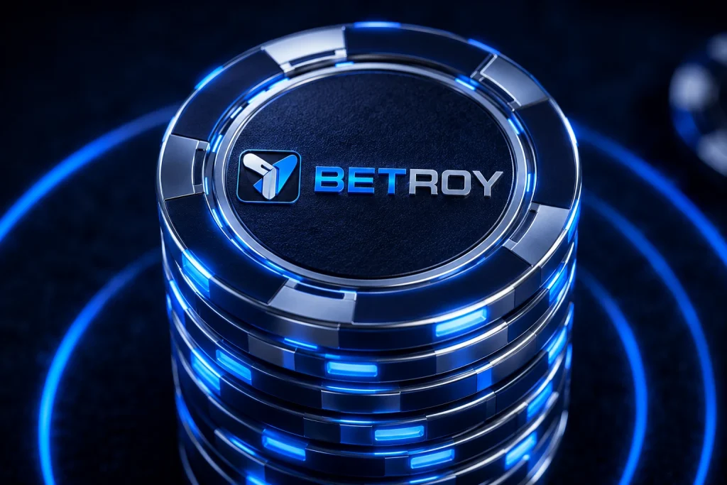 Betroy güncel giriş - logolu mavi poker çipi istifi